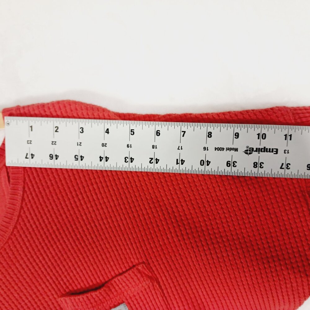 Carhartt, Relaxed Fit Waffle Thermal Long Sleeve, Front Pocket w/ Logo, L 12/14 - Picture 12 of 16